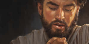 Jesus Praying Before The Father In Heaven Wallpaper