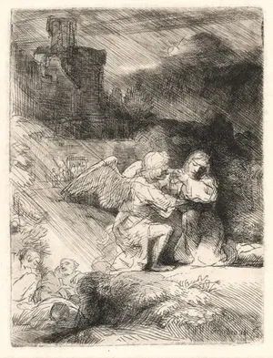 Jesus Praying In The Garden Of Gethsemane Wallpaper