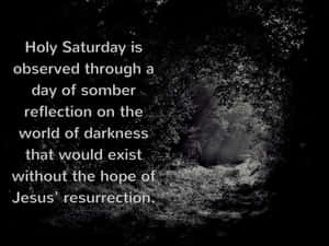 Jesus' Resurrection On Holy Saturday Wallpaper
