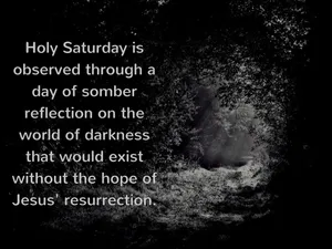 Jesus' Resurrection On Holy Saturday Wallpaper