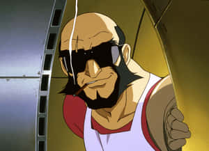 Jet Black, A Seasoned Bounty Hunter From Cowboy Bebop Wallpaper