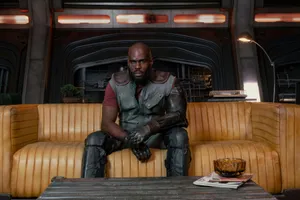 Jet Black From Cowboy Bebop In Action Wallpaper