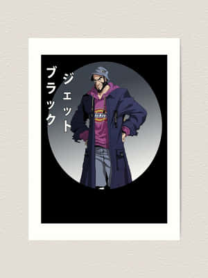 Jet Black In Action From Cowboy Bebop Wallpaper