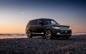 Jet Black Range Rover Wallpaper