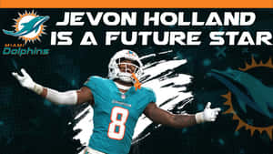 Jevon Holland Future Star Miami Dolphins Wallpaper