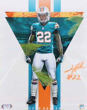 Jevon Holland Miami Dolphins Art Wallpaper