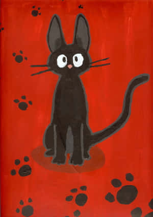 Jiji Cat - Charming And Playful Feline In Studio Shot Wallpaper