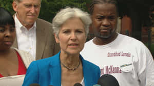 Jill Stein During Presidential Campaign Wallpaper