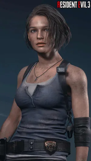 Jill Valentine Evoking Strength And Determination Wallpaper