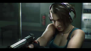 Jill Valentine In Action Wallpaper