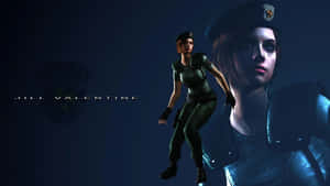 Jill Valentine - The Fearless Heroine Of Resident Evil Wallpaper