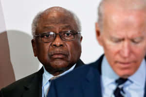 Jim Clyburn Behind Joe Biden Wallpaper