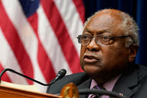 Jim Clyburn Close-up Talking Wallpaper