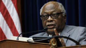 Jim Clyburn Delivering A Speech Wallpaper