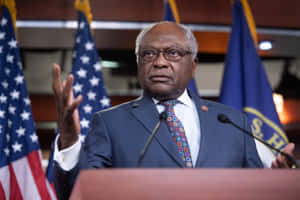 Jim Clyburn Gesturing Hands Wallpaper