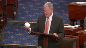Jim Inhofe Holding A Snowball Wallpaper