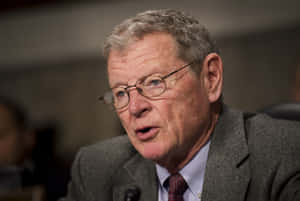 Jim Inhofe Photographed While Speaking Wallpaper