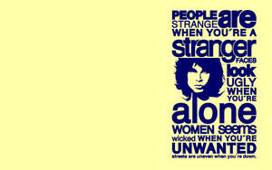 Jim Morrison Lyrics Wallpaper