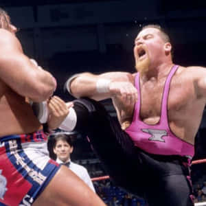 Jim Neidhart Kicking Opponent Wallpaper