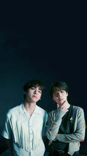 Jimin And V Bts Phone Is Dainty Wallpaper