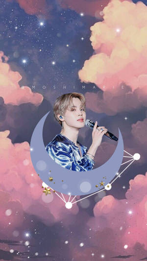 Jimin Bts Cute Night Sky Wallpaper