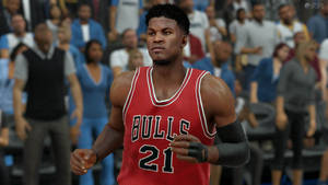 Jimmy Butler Bulls Game Character Wallpaper