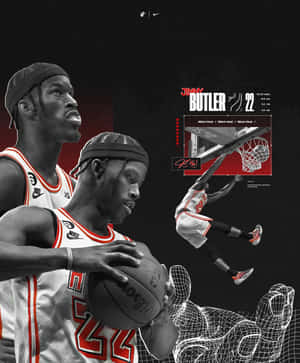 Jimmy Butler Miami Heat Artistic Poster Wallpaper