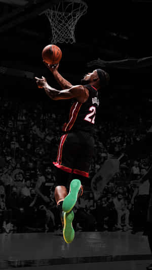 Jimmy Butler Miami Heat Slam Dunk Wallpaper