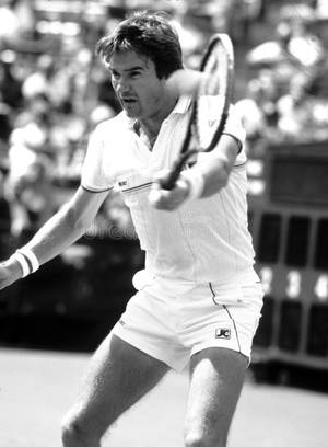 Jimmy Connors In Action During The 1982 U.s Open. Wallpaper