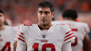 Jimmy Garoppolo In Action Wallpaper