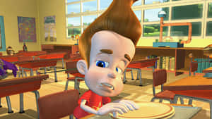 Jimmy Neutron Boy Genius Looking Appalled Wallpaper