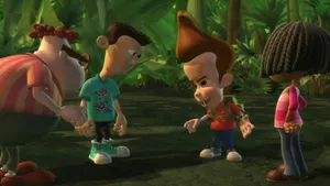 Jimmy Neutron Boy Genius Planning In Jungle Wallpaper