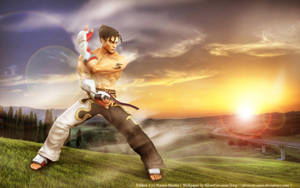 Jin Kazama In Field Wallpaper