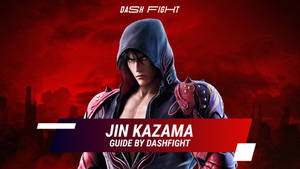 Jin Kazama In Red Aesthetic City Wallpaper