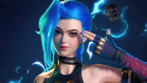 Jinx Arcane Cgi Art Wallpaper