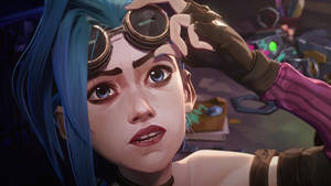 Jinx Arcane Looking Up Wallpaper