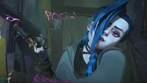 Jinx In Arcane Season Two Wallpaper