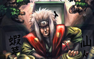 Jiraiya Digital Painting Wallpaper