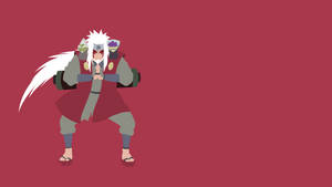 Jiraiya Minimalist Vector Art Wallpaper