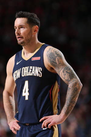 Jj Redick In Blue Jersey No. 4 Wallpaper