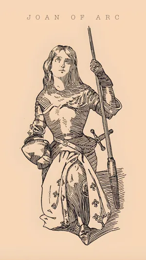 Joan Of Arc Illustration Wallpaper