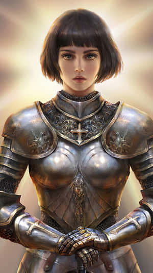 Joan Of Arc In Armor Wallpaper