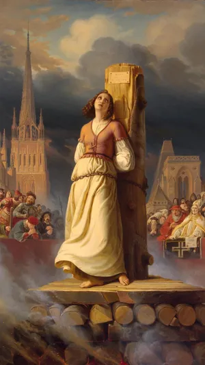 Joan Of Arc Martyrdom Wallpaper
