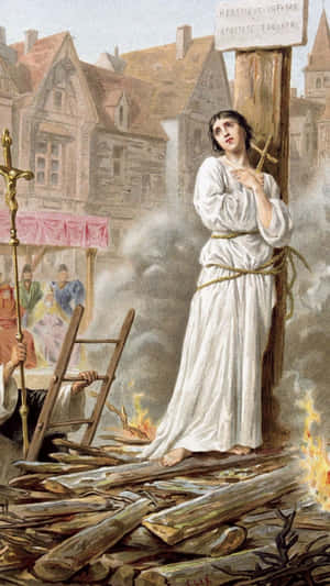 Joan Of Arc Martyrdom Wallpaper