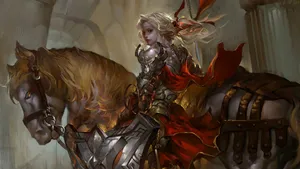 Joan Of Arc On Horseback Wallpaper