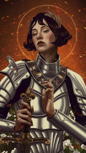 Joan Of Arc Portrait Wallpaper