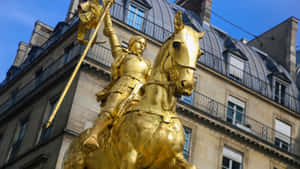Joan Of Arc Statue Paris Wallpaper