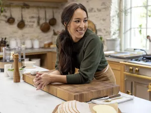 Joanna Gaines's Rustic Kitchen Design Wallpaper