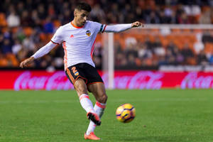 Joao Cancelo Kicking Ball Wallpaper