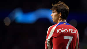 Joao Felix Number7 Atletico Madrid Jersey Wallpaper